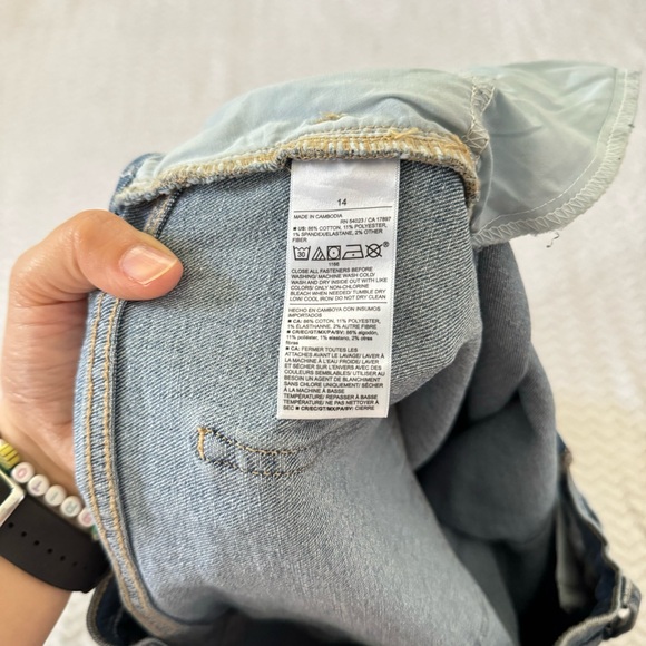 NWT OLD NAVY Mid rise WOW BOYFRIEND Ankle Denim Blue Jeans Size 14 - Picture 4 of 9